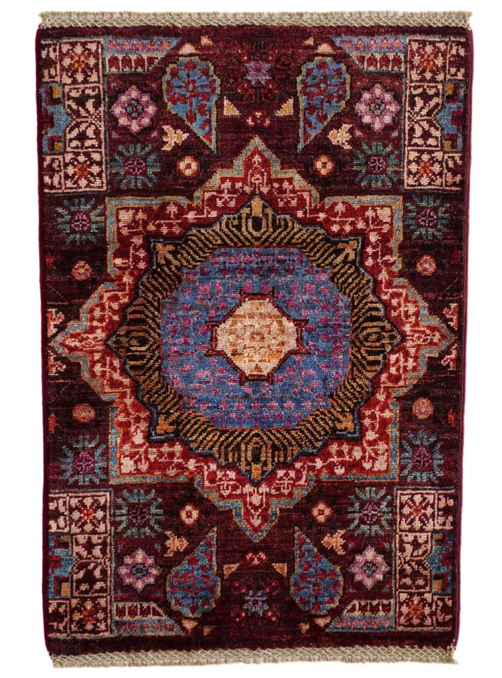 2' x 2' 11 Hand Knotted Mamluk Ziegler Rug