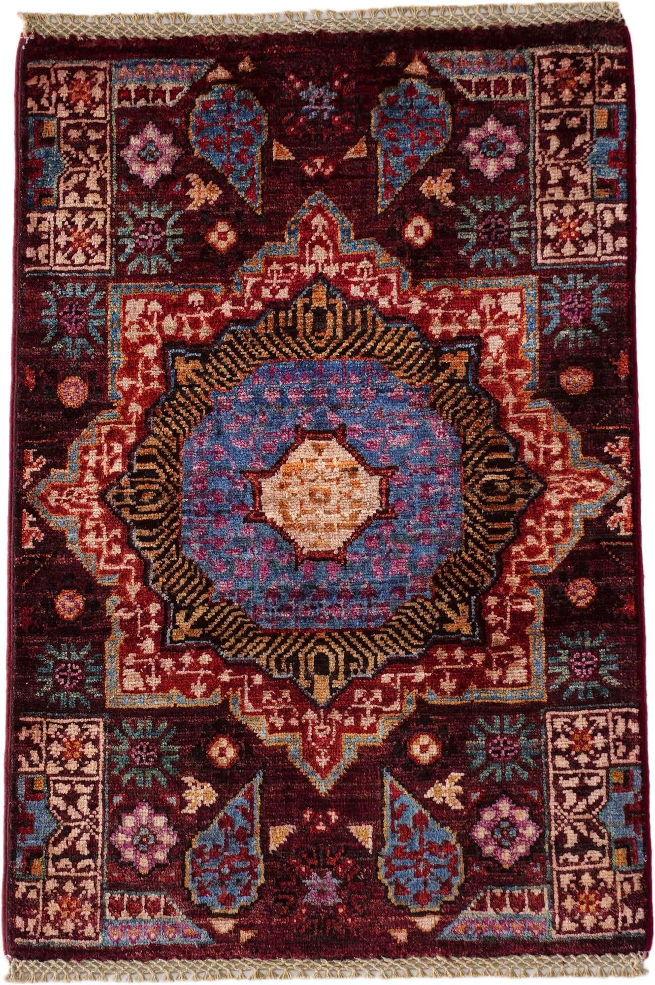 2' x 2' 11 Hand Knotted Mamluk Ziegler Rug