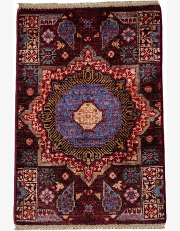 2' x 2' 11 Hand Knotted Mamluk Ziegler Rug