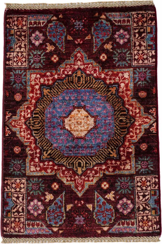 2' x 2' 11 Hand Knotted Mamluk Ziegler Rug