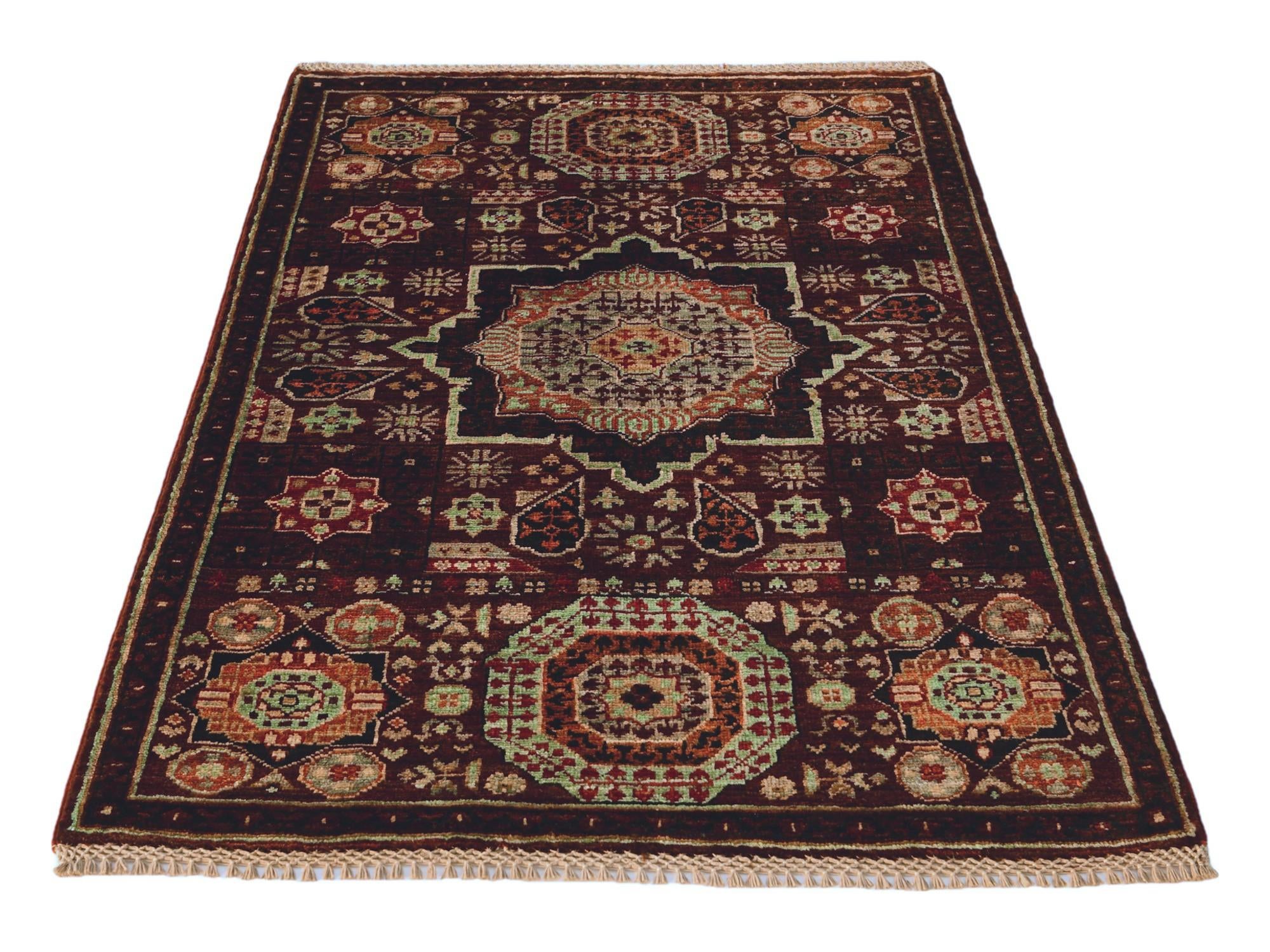 2' 8 x 4' Hand Knotted Mamluk Ziegler Rug