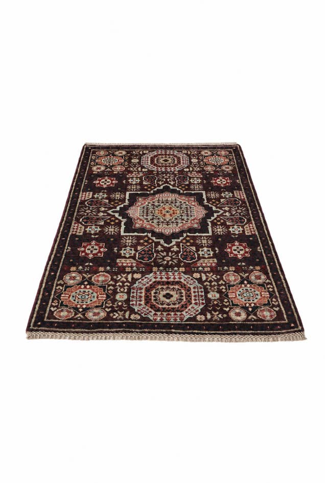 Detail image of 2' 8 x 4' Hand Knotted Mamluk Ziegler Rug