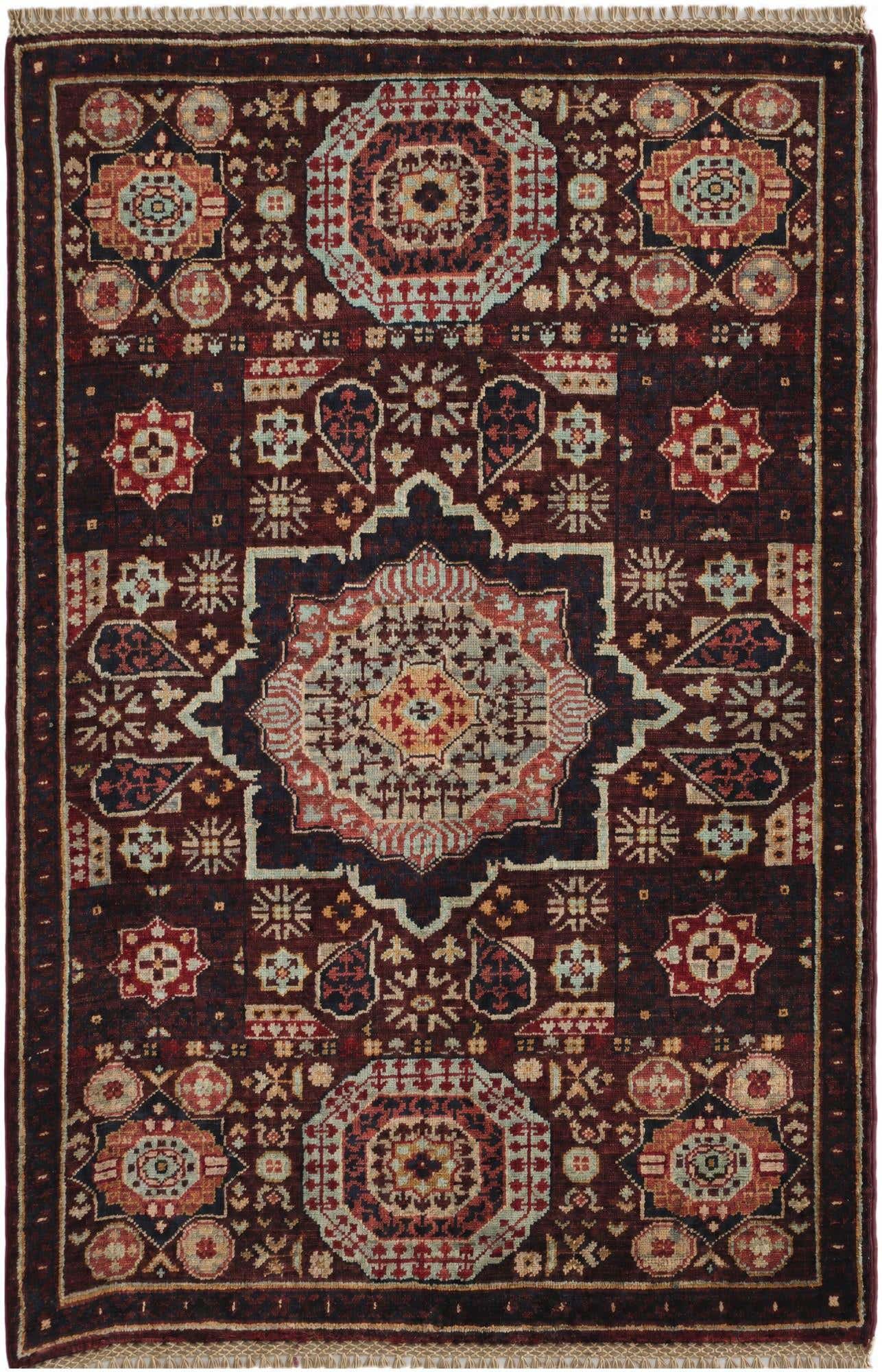 2' 8 x 4' Hand Knotted Mamluk Ziegler Rug