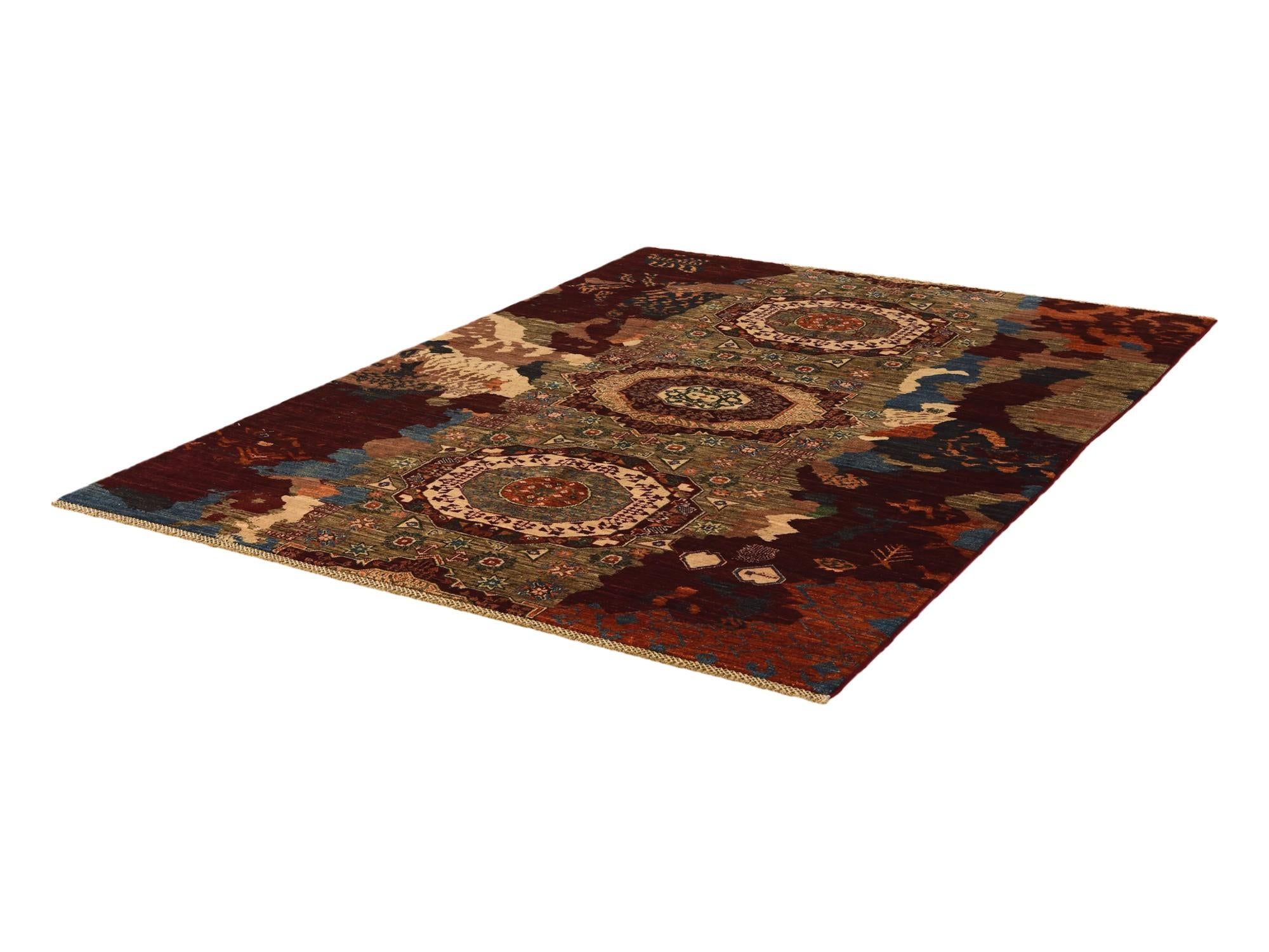 5' 8 x 7' 10 Hand Knotted Mamluk Ziegler Rug