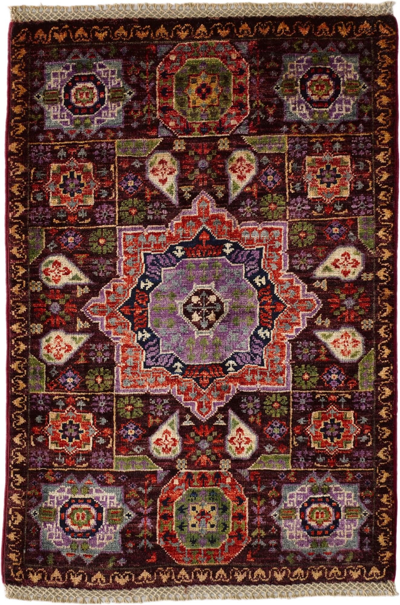 2' 1 x 3' 1 Hand Knotted Mamluk Ziegler Rug