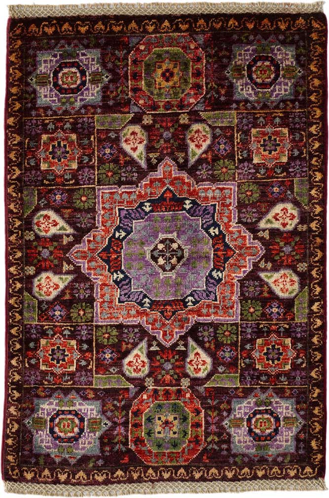 2' 1 x 3' 1 Hand Knotted Mamluk Ziegler Rug