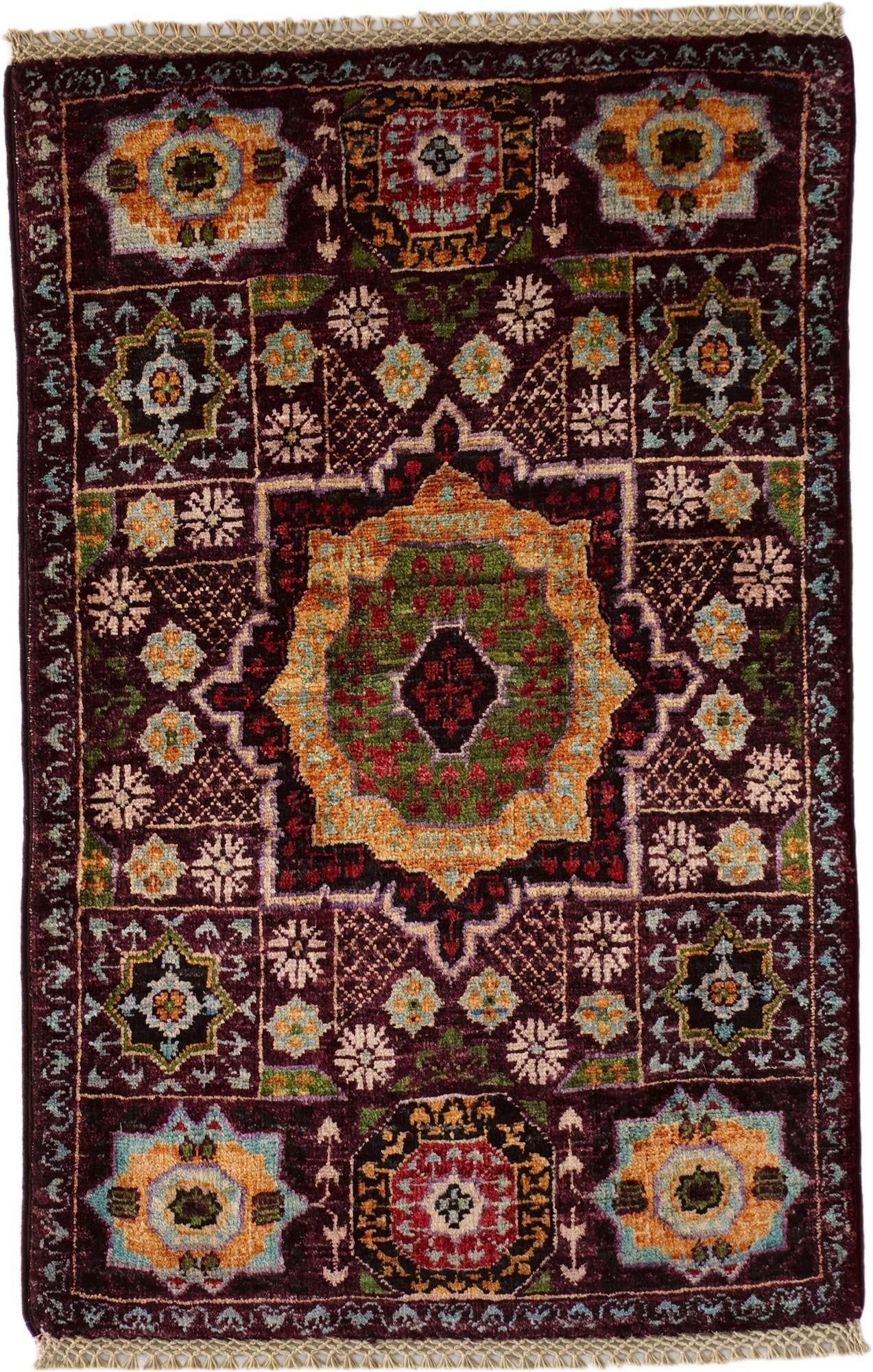 2' x 3' 1 Hand Knotted Mamluk Ziegler Rug
