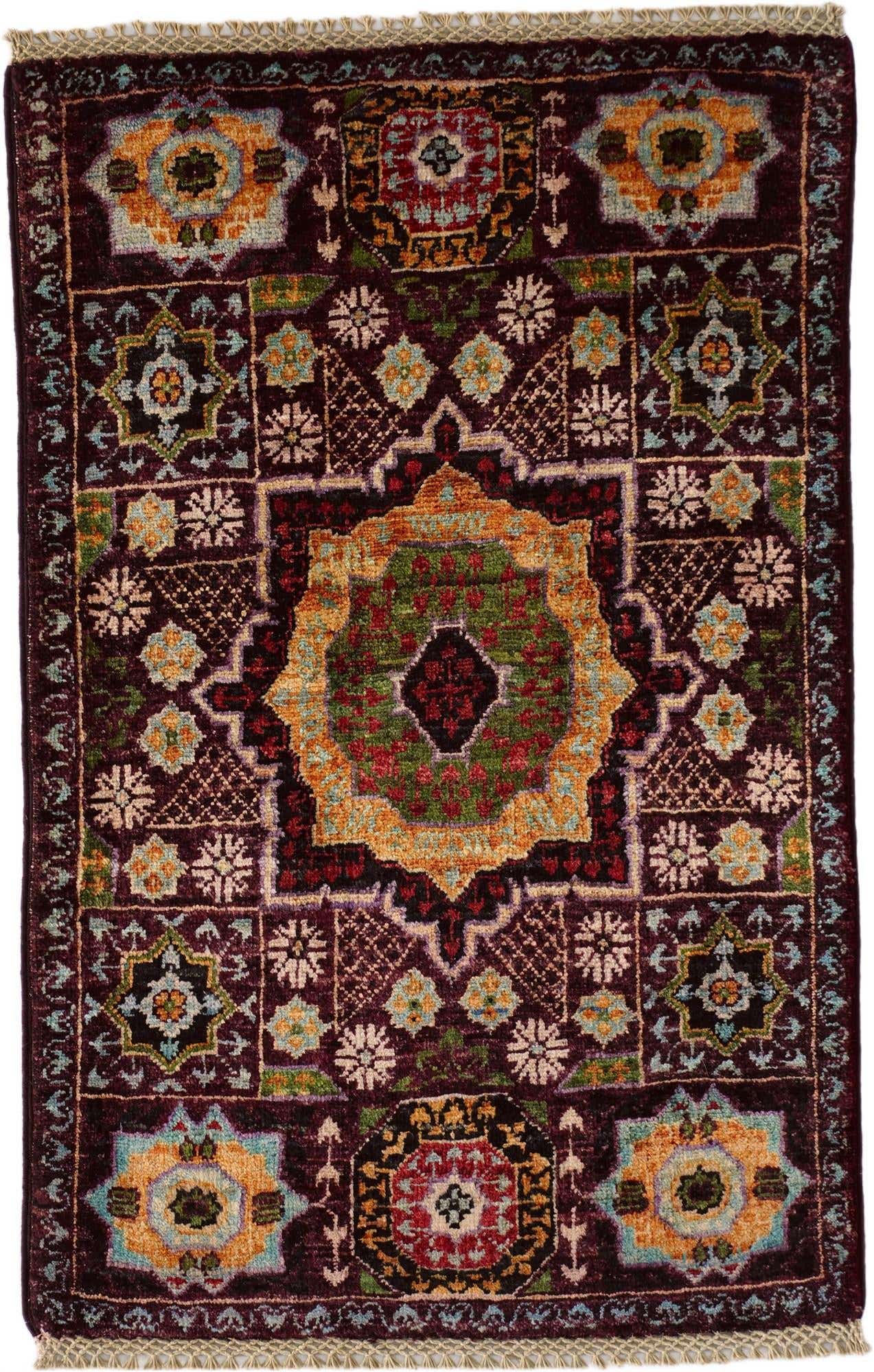 2' x 3' 1 Hand Knotted Mamluk Ziegler Rug