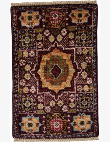 2' x 3' 1 Hand Knotted Mamluk Ziegler Rug