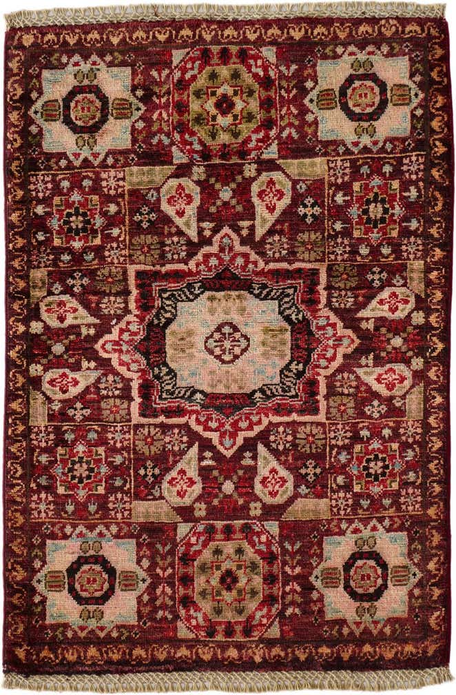 2' x 3' Hand Knotted Mamluk Ziegler Rug