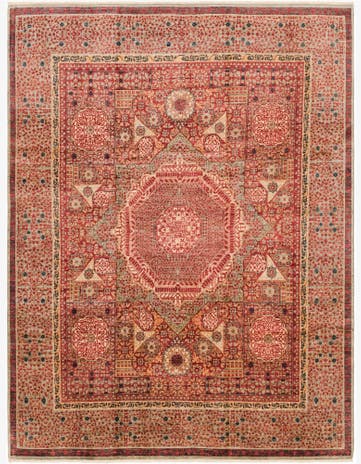 8' 2 x 10' 9 Hand Knotted Mamluk Ziegler Rug