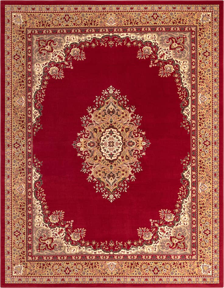 Detail image of 10' x 13' Mashad Design Rug