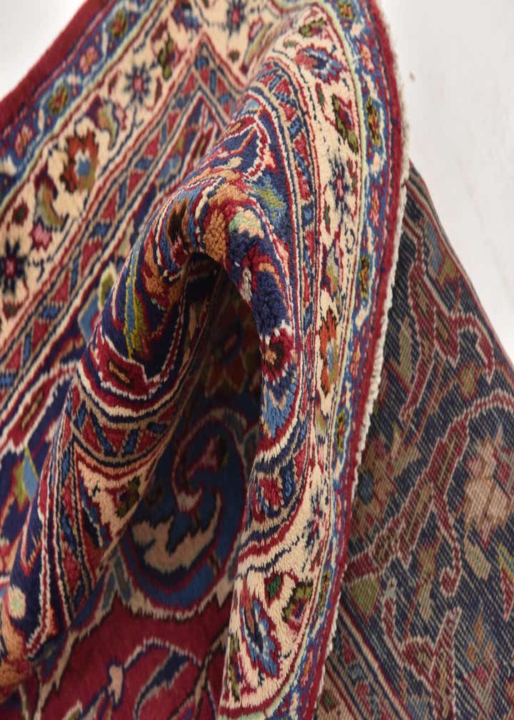 9' 6 x 12' 9 Hand Knotted Mashad Persian Wool Rug