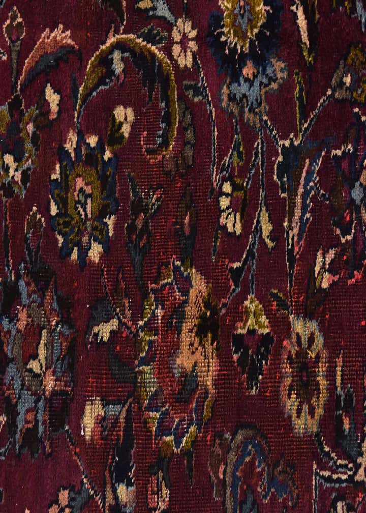 9' 8 x 12' 7 Hand Knotted Mashad Persian Wool Rug