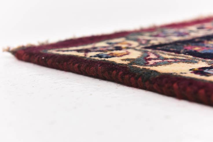 Detail image of 9' 8 x 12' 7 Hand Knotted Mashad Persian Wool Rug