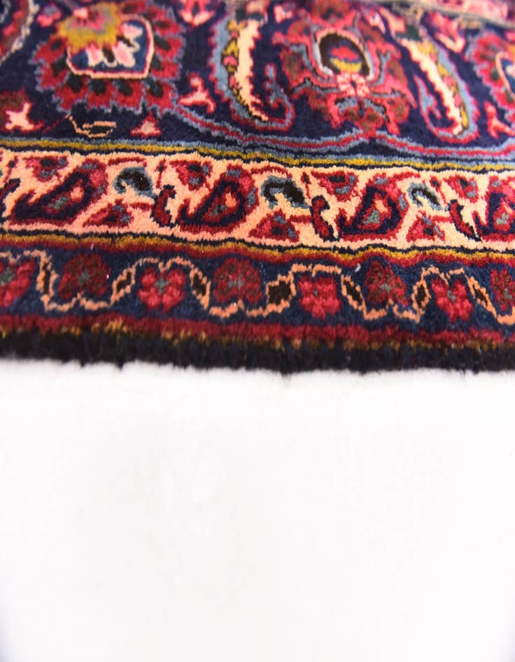 Detail image of 7' 10 x 11' Hand Knotted Mashad Persian Wool Rug