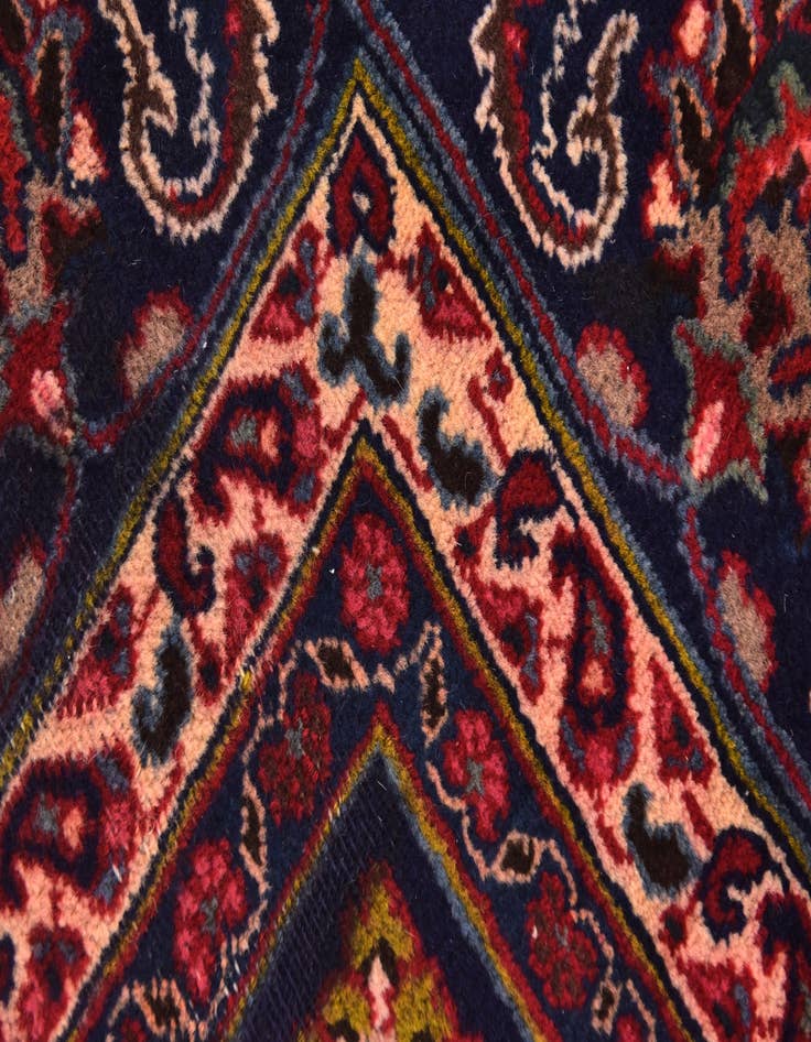 Detail image of 7' 10 x 11' Hand Knotted Mashad Persian Wool Rug