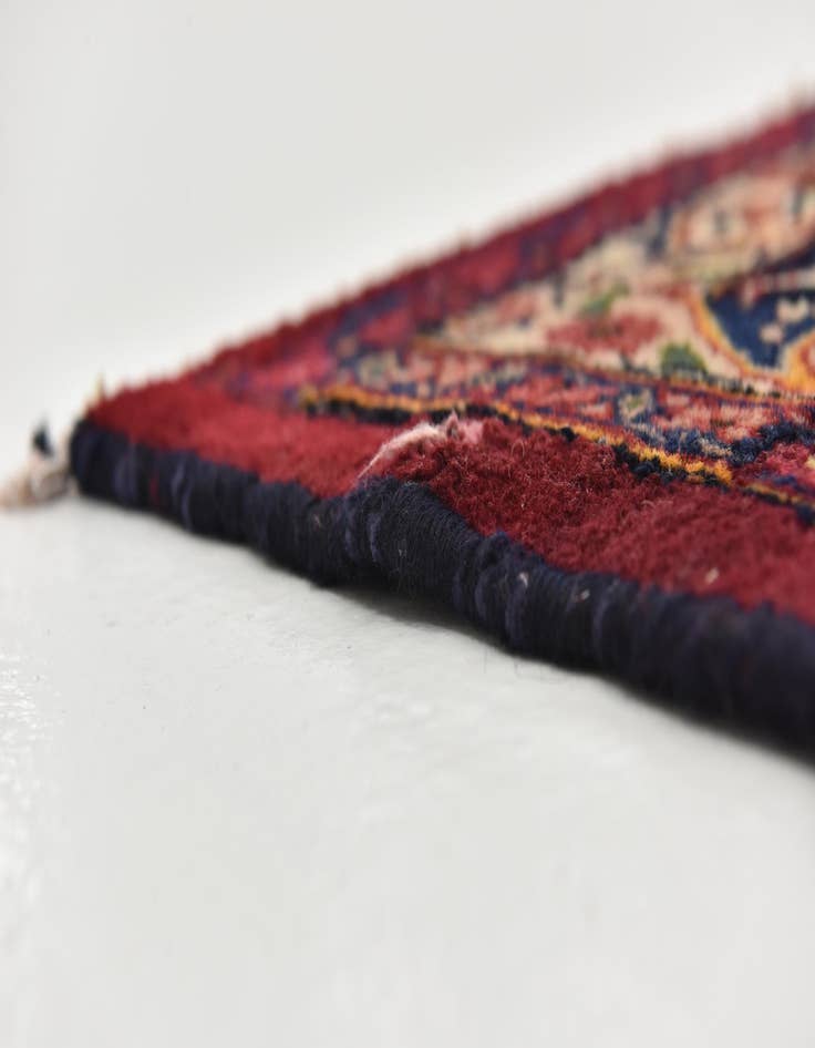 Detail image of 9' 9 x 12' 7  Hand Knotted Mashad Persian Wool Rug