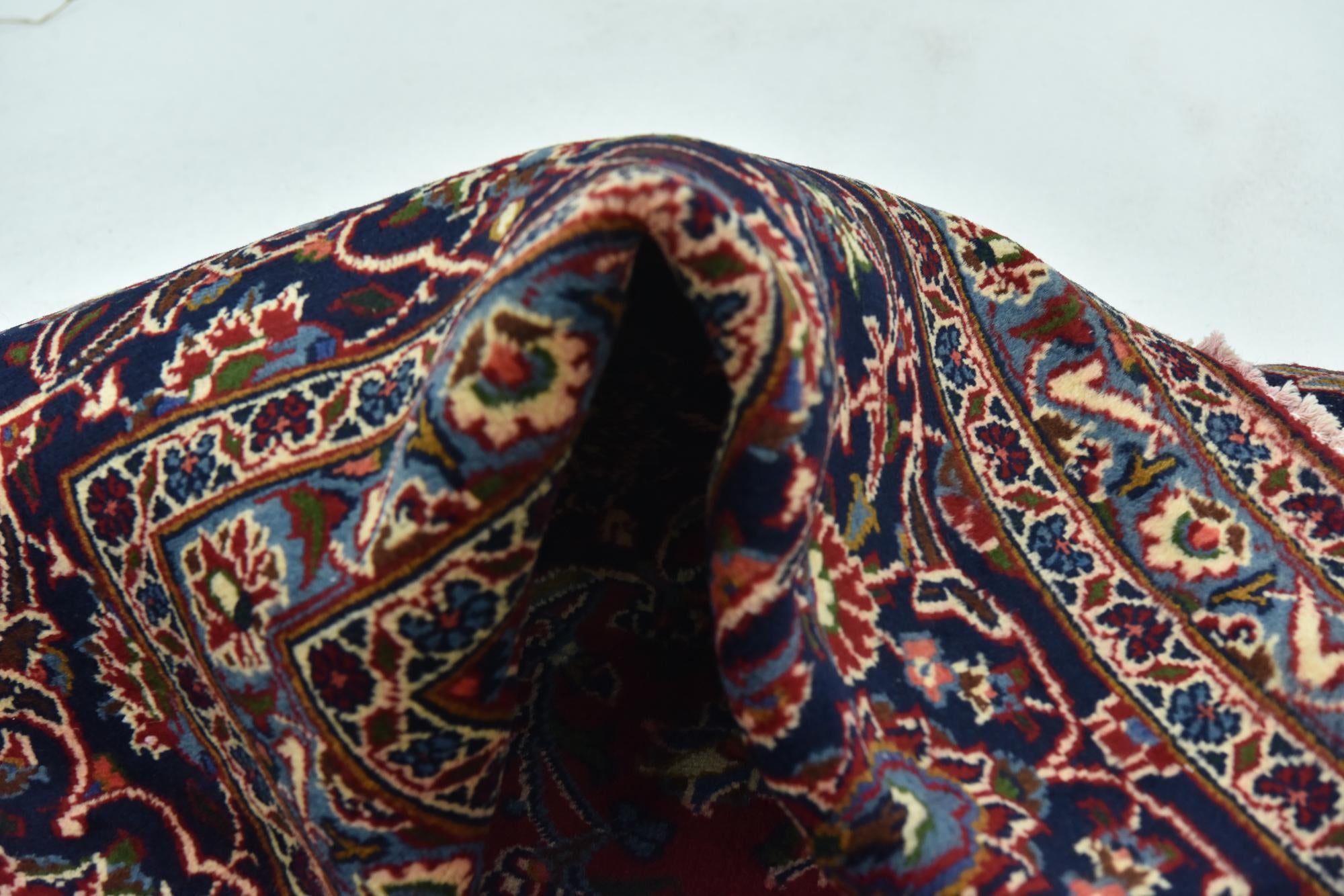 9' 8 x 12' 8 Hand Knotted Mashad Persian Wool Rug