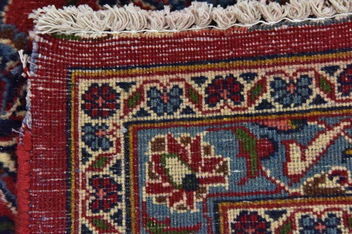 9' 8 x 12' 8 Hand Knotted Mashad Persian Wool Rug