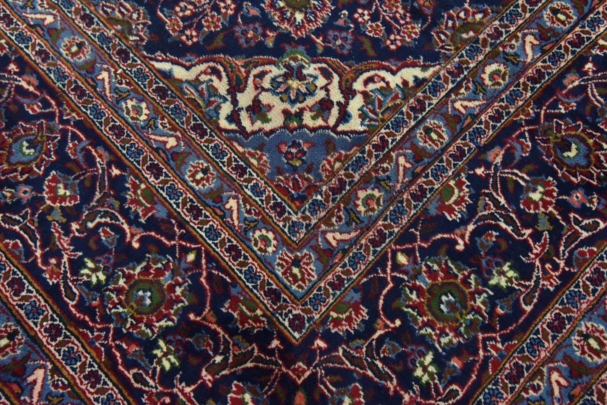 9' 8 x 12' 8 Hand Knotted Mashad Persian Wool Rug