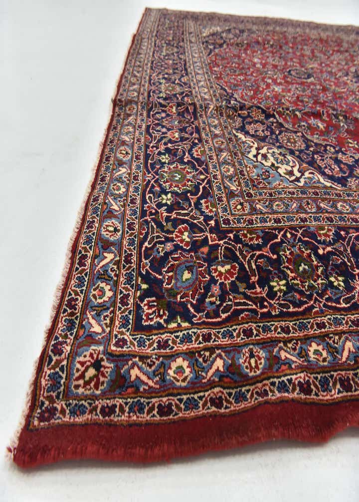 9' 8 x 12' 8 Hand Knotted Mashad Persian Wool Rug