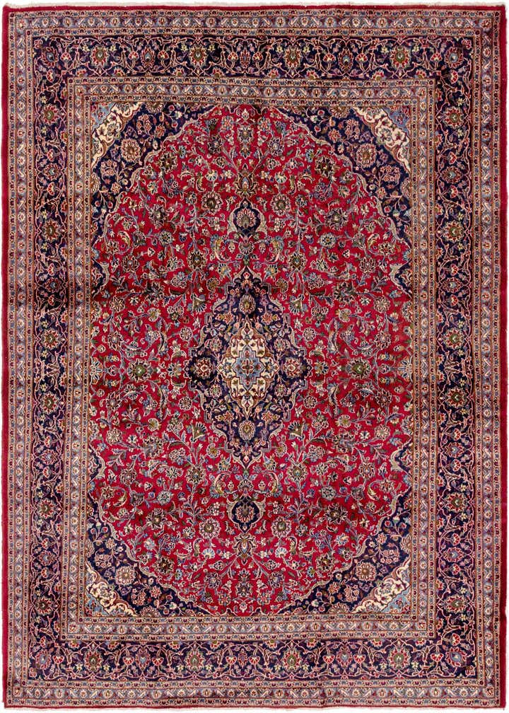 9' 8 x 12' 8 Hand Knotted Mashad Persian Wool Rug