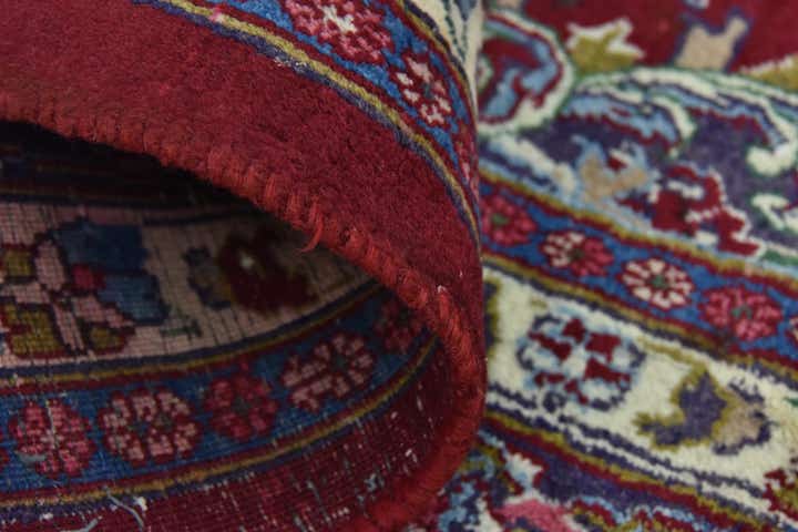 9' 7 x 12' 7 Hand Knotted Mashad Persian Wool Rug