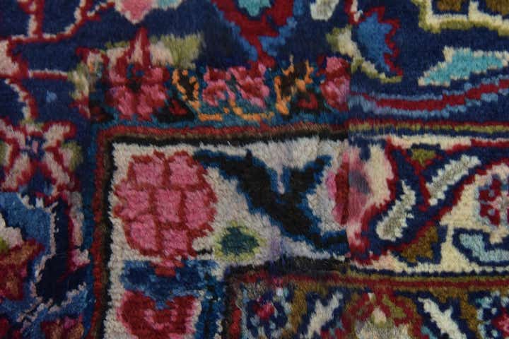 9' 9 x 12' 9 Hand Knotted Mashad Persian Wool Rug