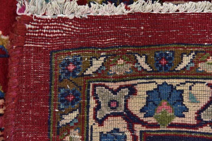 9' 9 x 12' 9 Hand Knotted Mashad Persian Wool Rug