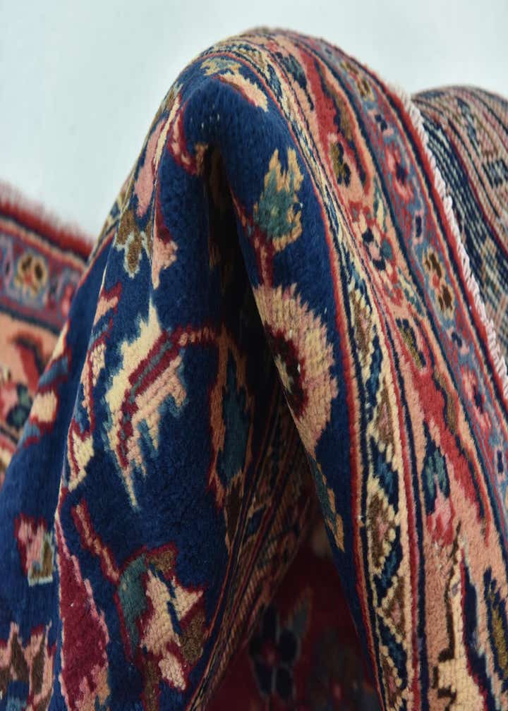 9' 8 x 12' 6 Hand Knotted Mashad Persian Wool Rug