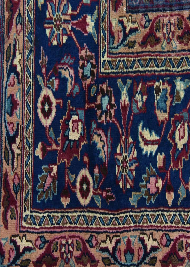 9' 8 x 12' 6 Hand Knotted Mashad Persian Wool Rug