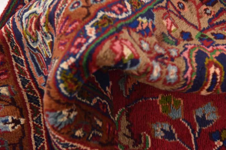 9' 8 x 12' 5 Hand Knotted Mashad Persian Wool Rug