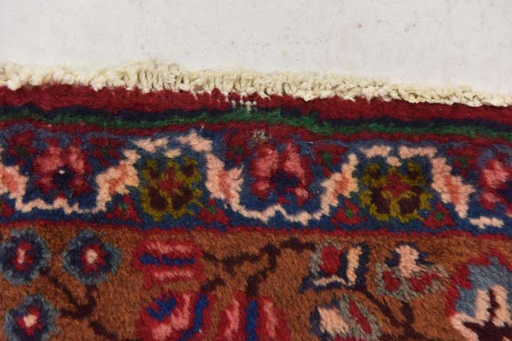 9' 8 x 12' 5 Hand Knotted Mashad Persian Wool Rug