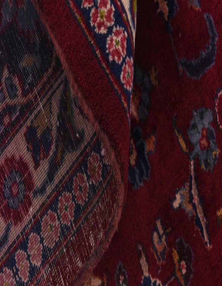 Detail image of 9' 7 x 13'  Hand Knotted Mashad Persian Wool Rug