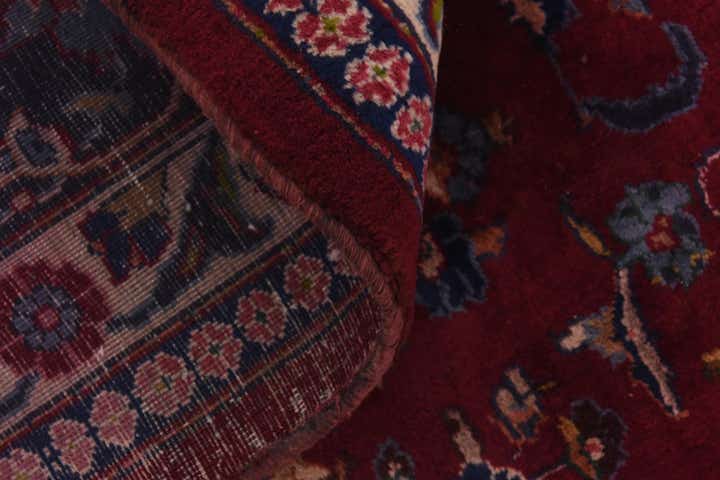 9' 7 x 13' Hand Knotted Mashad Persian Wool Rug