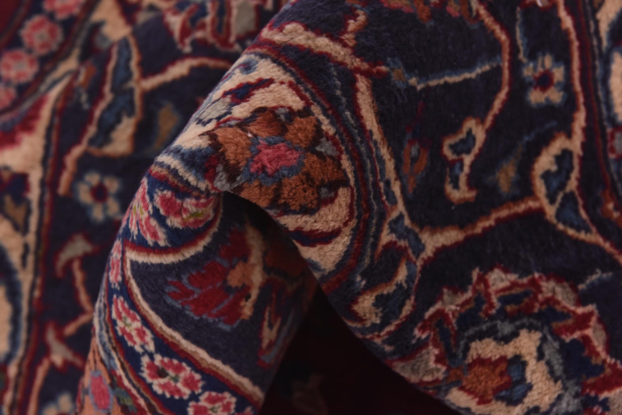 9' 7 x 13' Hand Knotted Mashad Persian Wool Rug