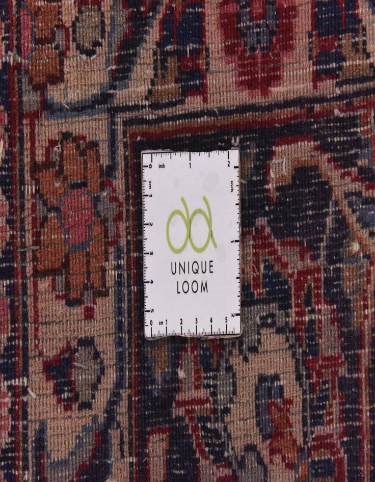 Detail image of 9' 7 x 13'  Hand Knotted Mashad Persian Wool Rug