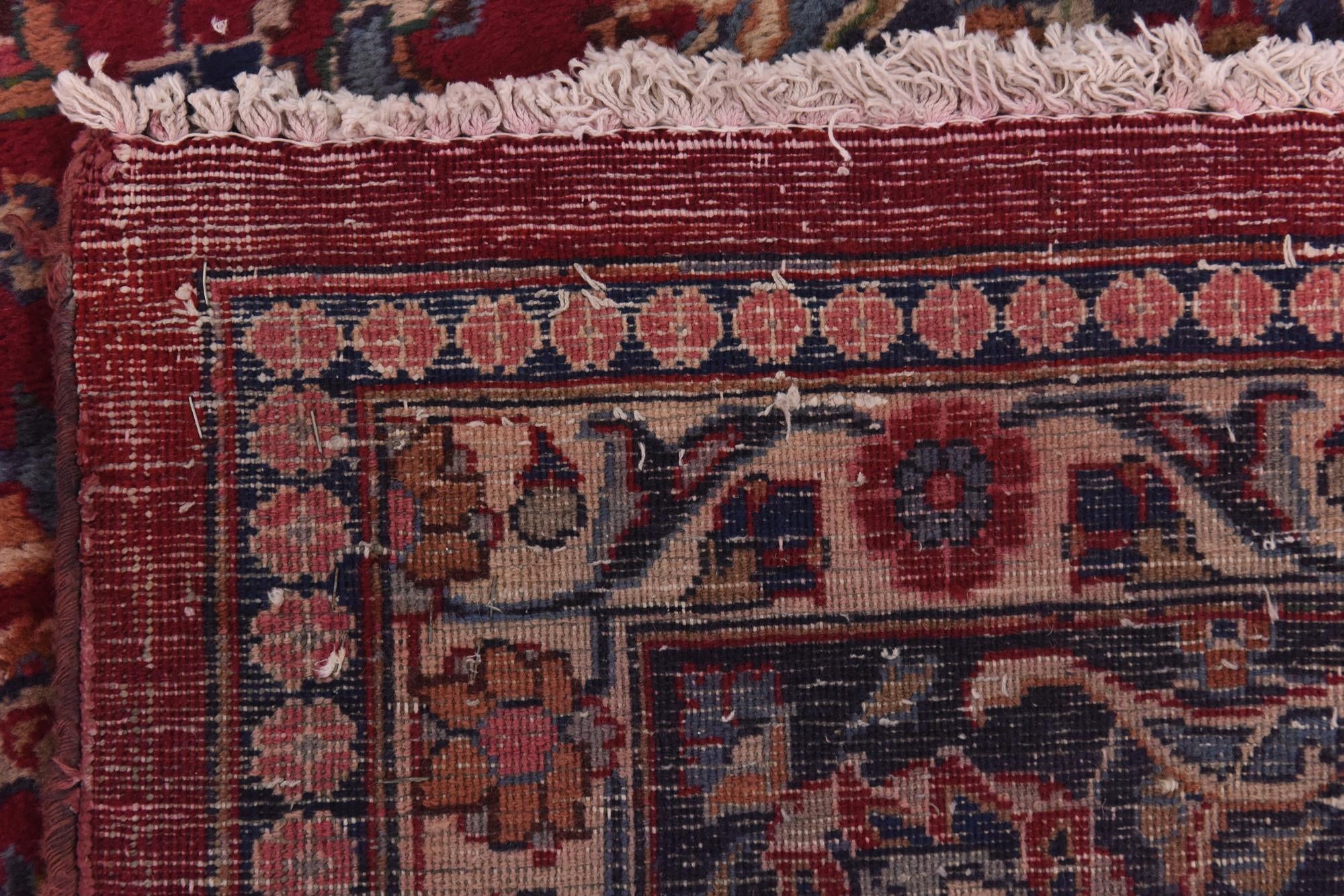 9' 7 x 13' Hand Knotted Mashad Persian Wool Rug