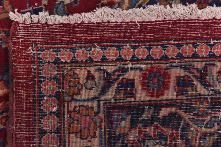 9' 7 x 13' Hand Knotted Mashad Persian Wool Rug