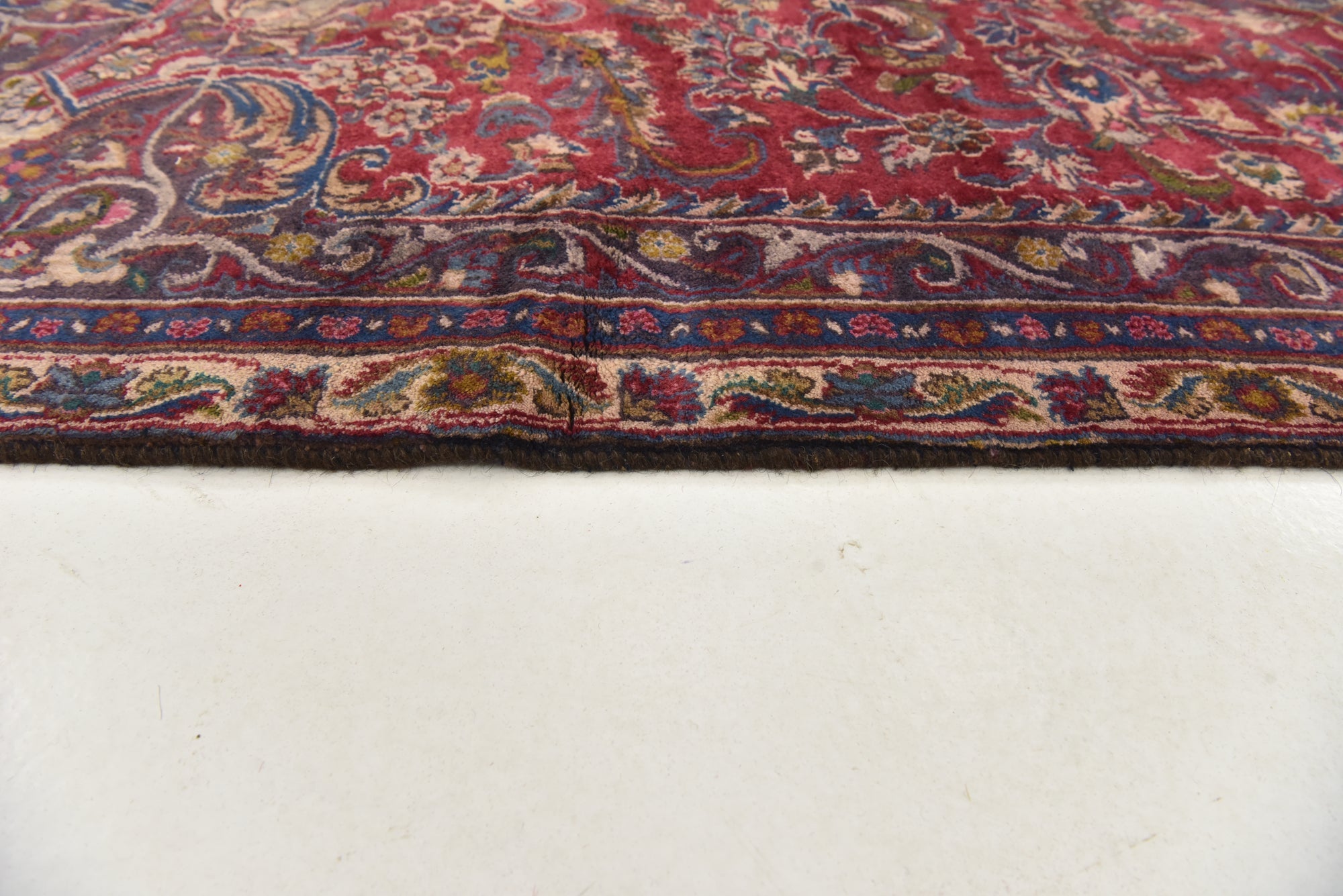 7' 6 x 10' 4 Hand Knotted Mashad Persian Wool Rug