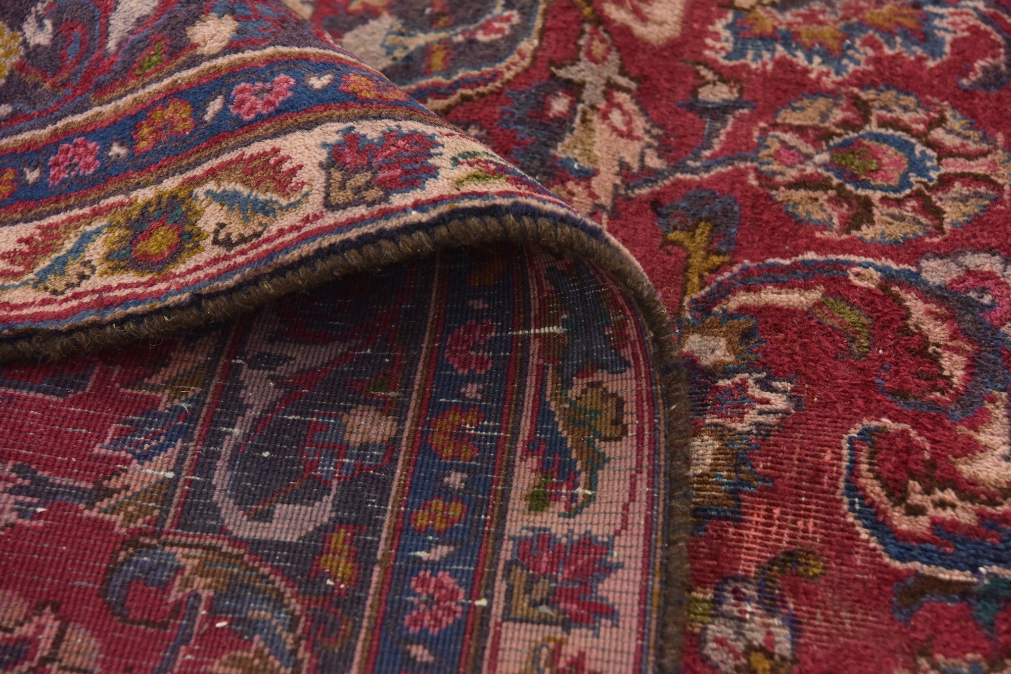 7' 6 x 10' 4 Hand Knotted Mashad Persian Wool Rug