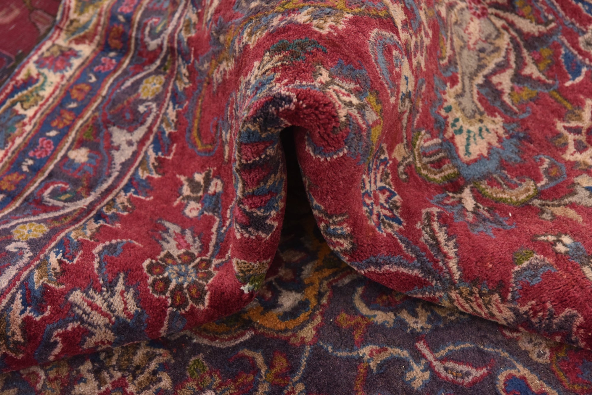 7' 6 x 10' 4 Hand Knotted Mashad Persian Wool Rug