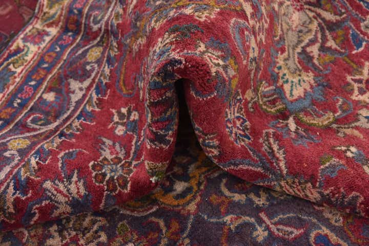 7' 6 x 10' 4 Hand Knotted Mashad Persian Wool Rug
