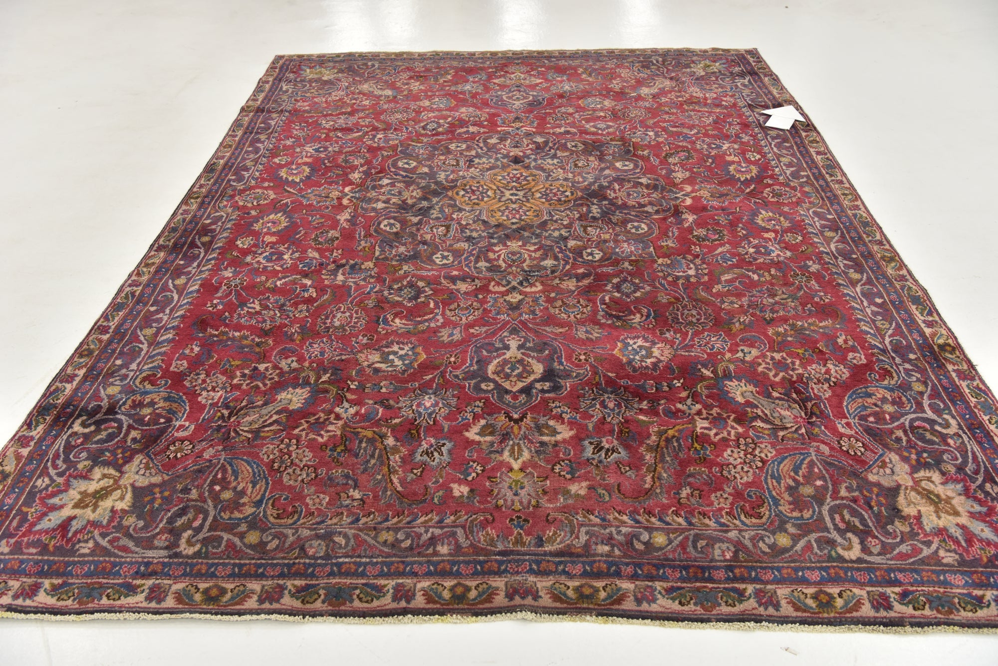 7' 6 x 10' 4 Hand Knotted Mashad Persian Wool Rug