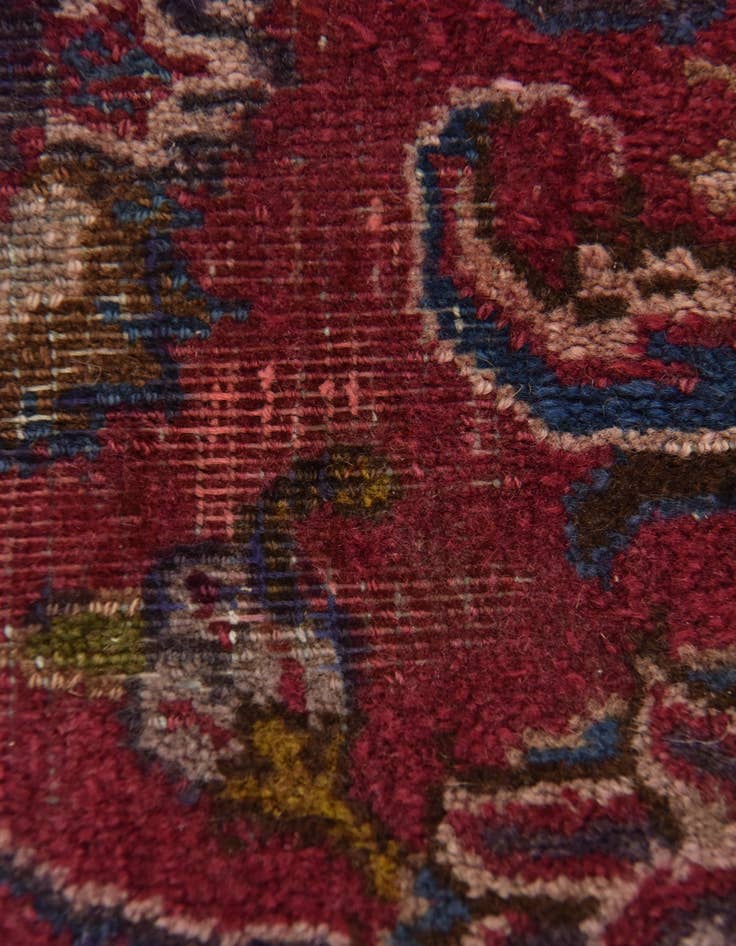 Detail image of 7' 6 x 10' 4 Hand Knotted Mashad Persian Wool Rug