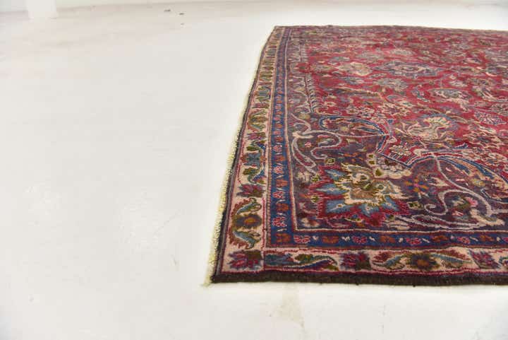 7' 6 x 10' 4 Hand Knotted Mashad Persian Wool Rug
