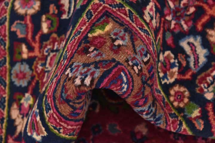 9' 8 x 12' 8 Hand Knotted Mashad Persian Wool Rug
