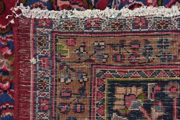 9' 8 x 12' 8 Hand Knotted Mashad Persian Wool Rug