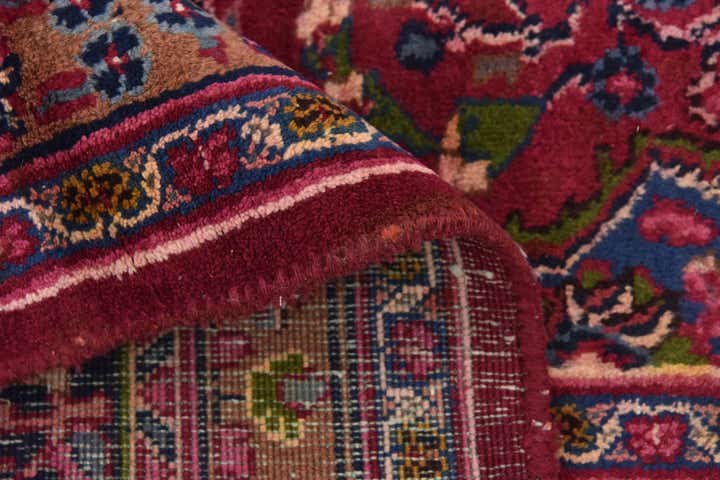 9' 8 x 12' 8 Hand Knotted Mashad Persian Wool Rug